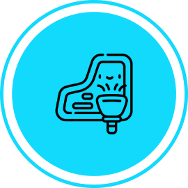 Technician performing upholstery cleaning on a sofa and mattress to remove dirt, stains, and allergens.